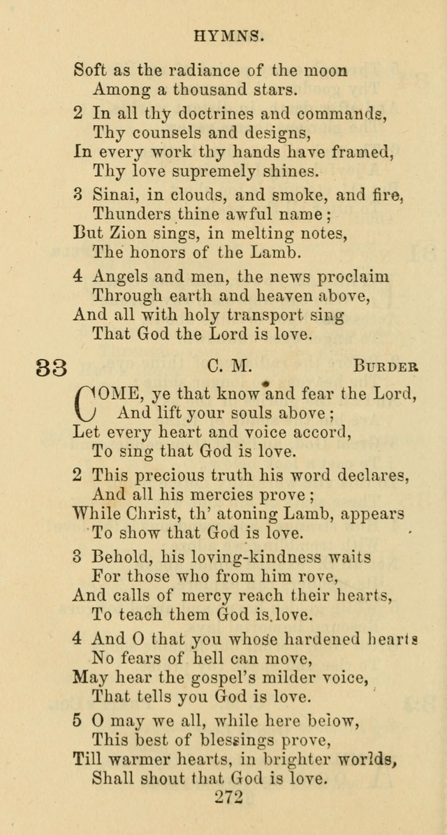 Psalms and Hymns: adapted to social, private and public worship in the Cumberland Presbyterian Chruch page 272