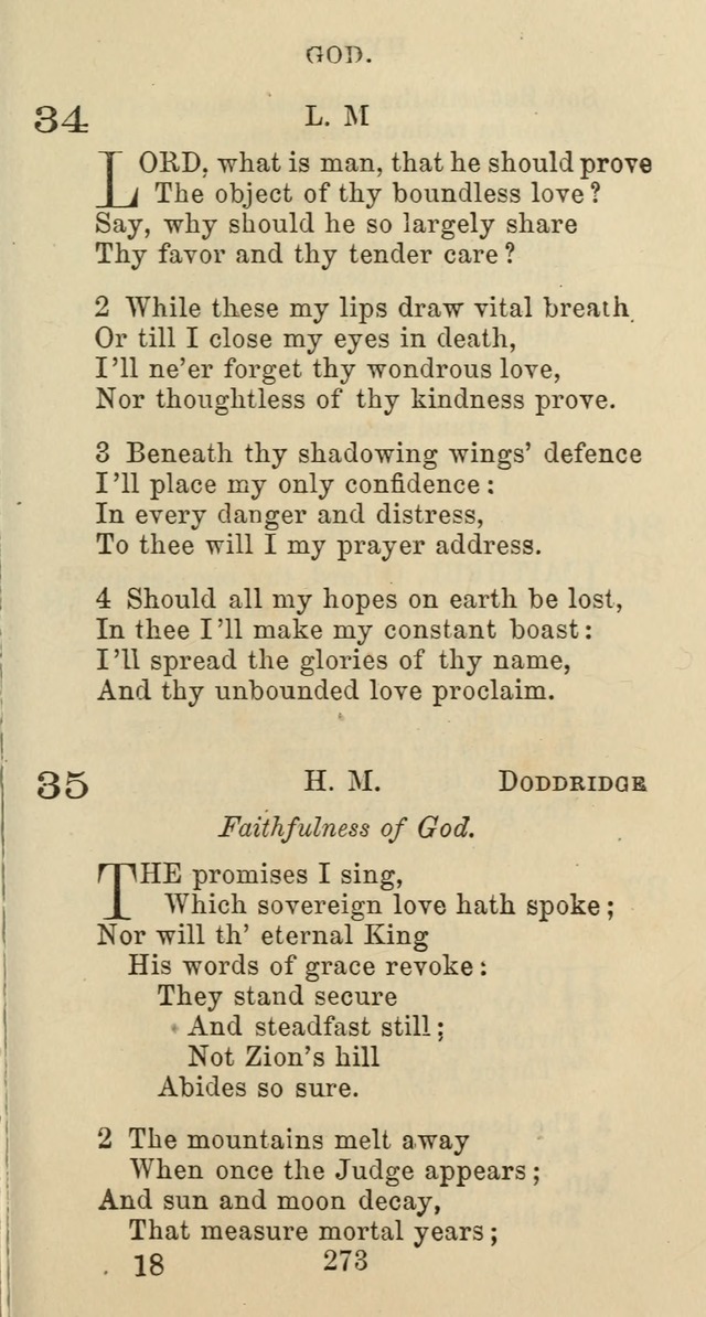 Psalms and Hymns: adapted to social, private and public worship in the Cumberland Presbyterian Chruch page 273