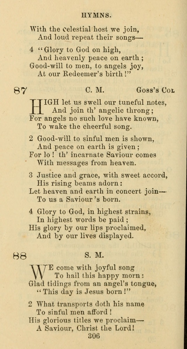 Psalms and Hymns: adapted to social, private and public worship in the Cumberland Presbyterian Chruch page 306