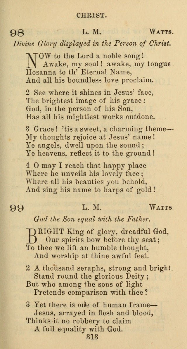 Psalms and Hymns: adapted to social, private and public worship in the Cumberland Presbyterian Chruch page 313