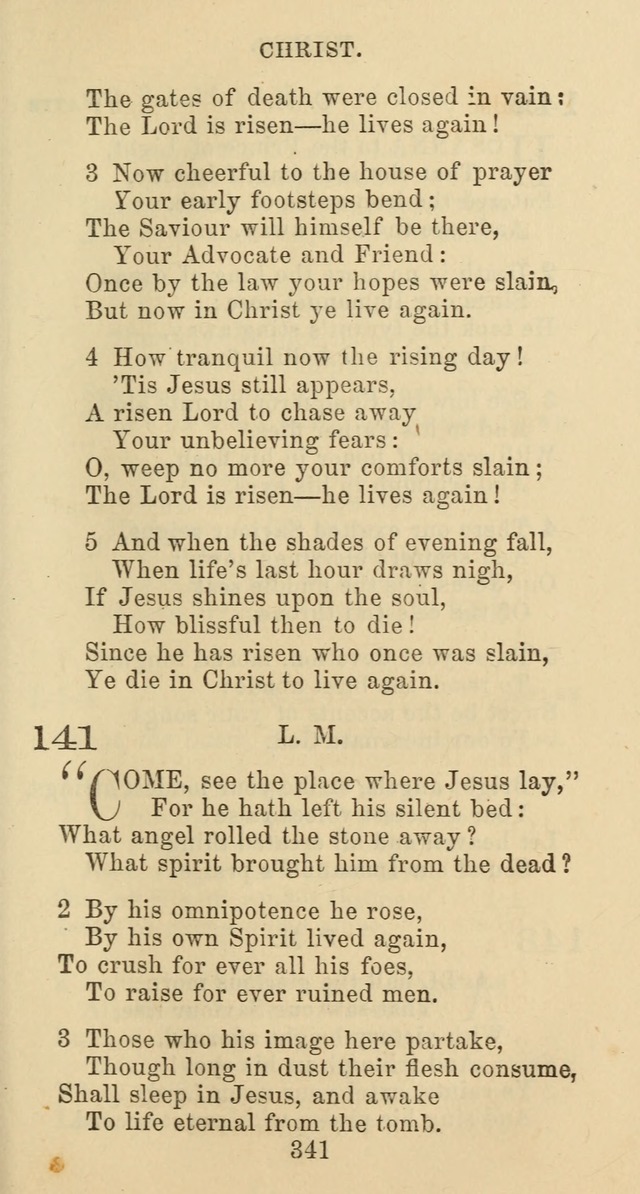 Psalms and Hymns: adapted to social, private and public worship in the Cumberland Presbyterian Chruch page 341