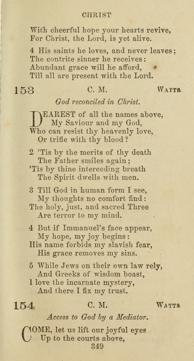 Psalms and Hymns: adapted to social, private and public worship in the Cumberland Presbyterian Chruch page 349