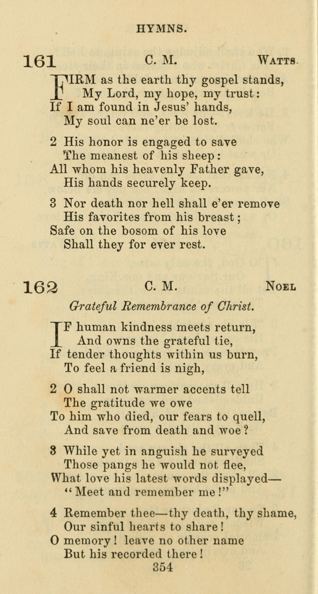 Psalms and Hymns: adapted to social, private and public worship in the Cumberland Presbyterian Chruch page 354