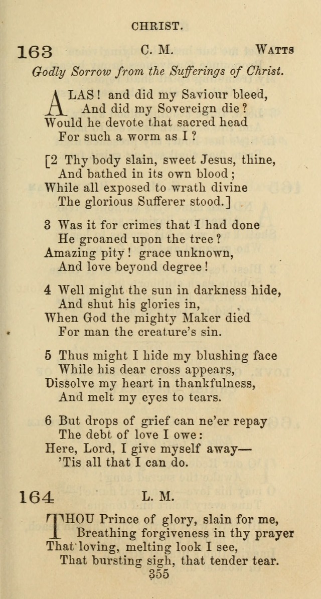 Psalms and Hymns: adapted to social, private and public worship in the Cumberland Presbyterian Chruch page 355