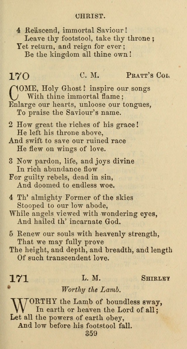 Psalms and Hymns: adapted to social, private and public worship in the Cumberland Presbyterian Chruch page 359