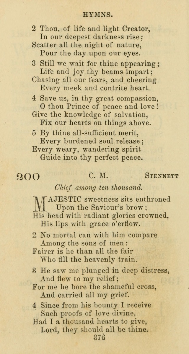 Psalms and Hymns: adapted to social, private and public worship in the Cumberland Presbyterian Chruch page 376