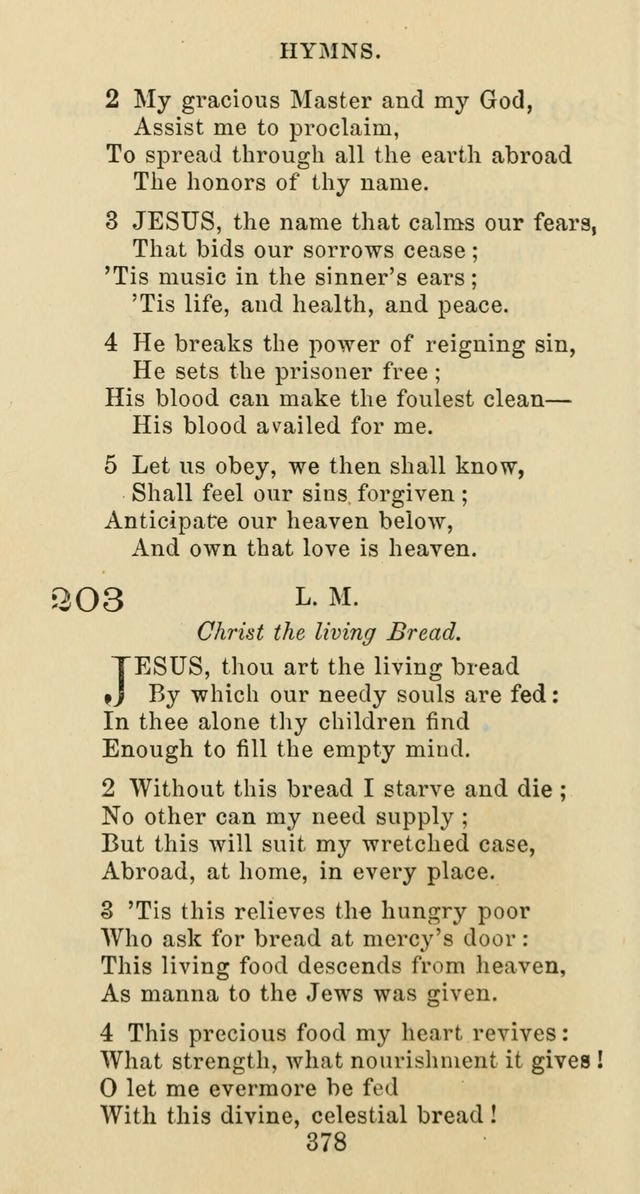 Psalms and Hymns: adapted to social, private and public worship in the Cumberland Presbyterian Chruch page 378