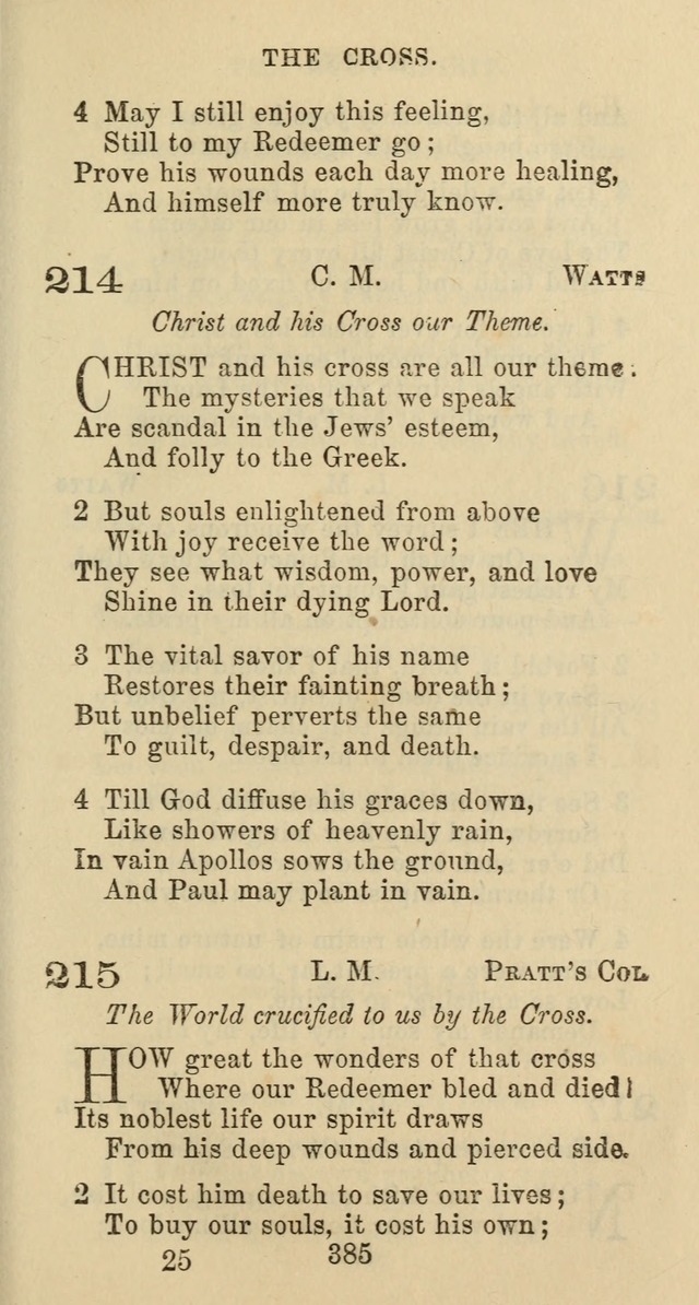 Psalms and Hymns: adapted to social, private and public worship in the Cumberland Presbyterian Chruch page 385