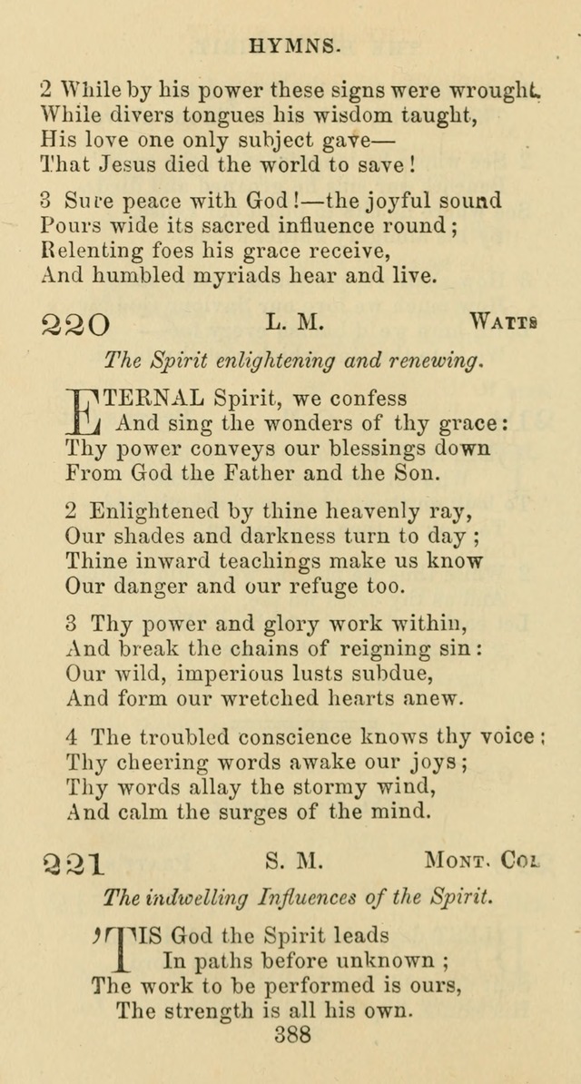 Psalms and Hymns: adapted to social, private and public worship in the Cumberland Presbyterian Chruch page 388