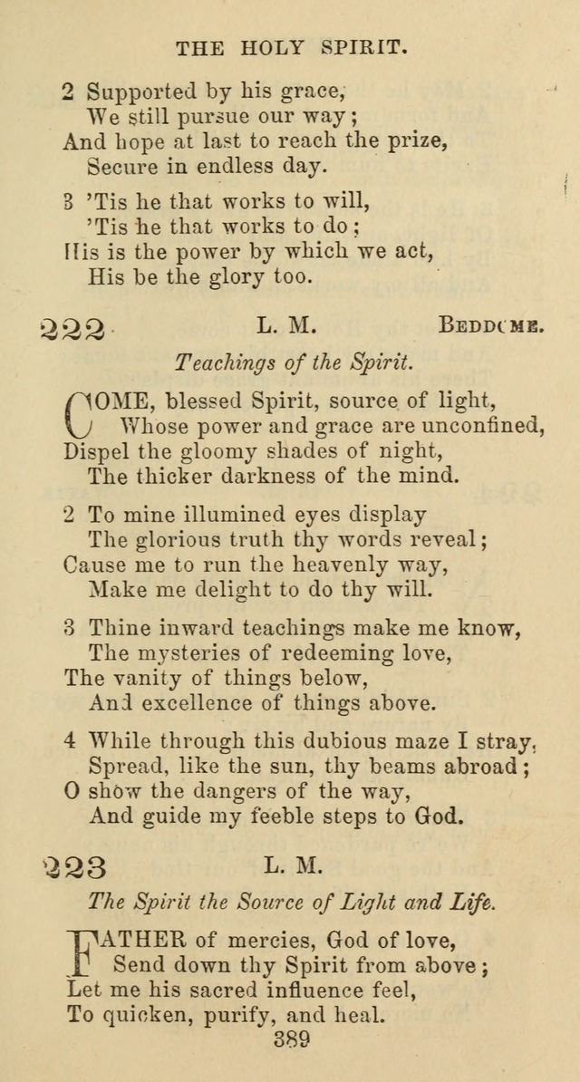 Psalms and Hymns: adapted to social, private and public worship in the Cumberland Presbyterian Chruch page 389