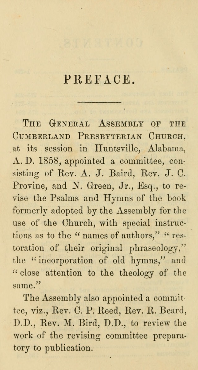 Psalms and Hymns: adapted to social, private and public worship in the Cumberland Presbyterian Chruch page 4