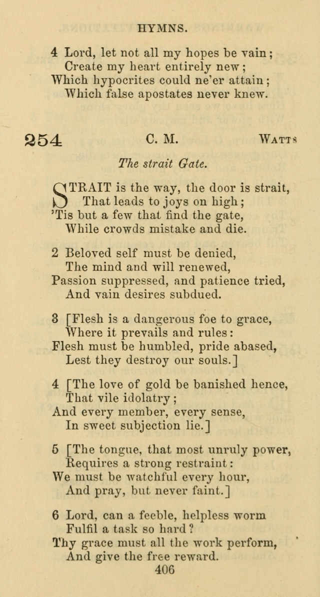 Psalms and Hymns: adapted to social, private and public worship in the Cumberland Presbyterian Chruch page 406