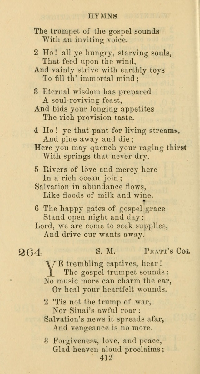 Psalms and Hymns: adapted to social, private and public worship in the Cumberland Presbyterian Chruch page 412