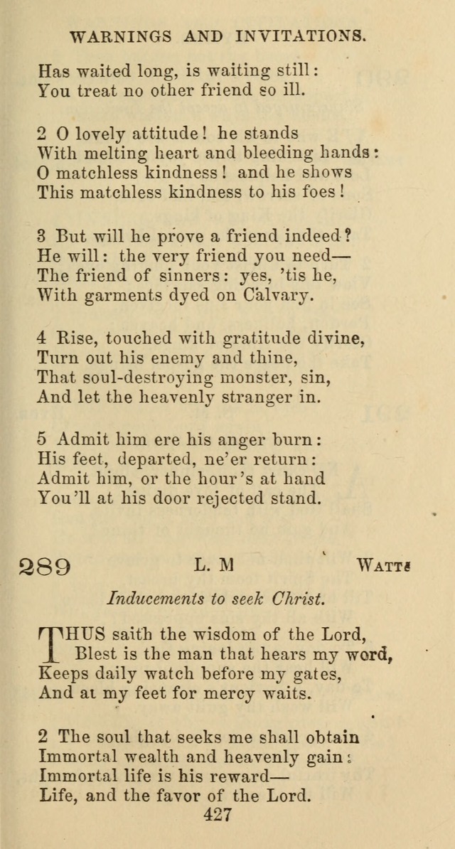 Psalms and Hymns: adapted to social, private and public worship in the Cumberland Presbyterian Chruch page 427