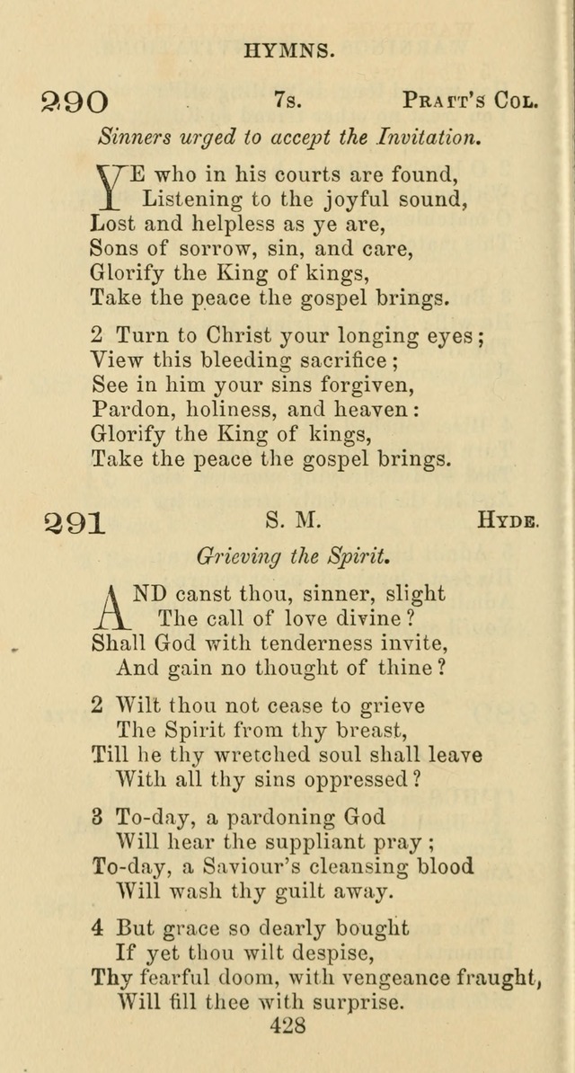 Psalms and Hymns: adapted to social, private and public worship in the Cumberland Presbyterian Chruch page 428