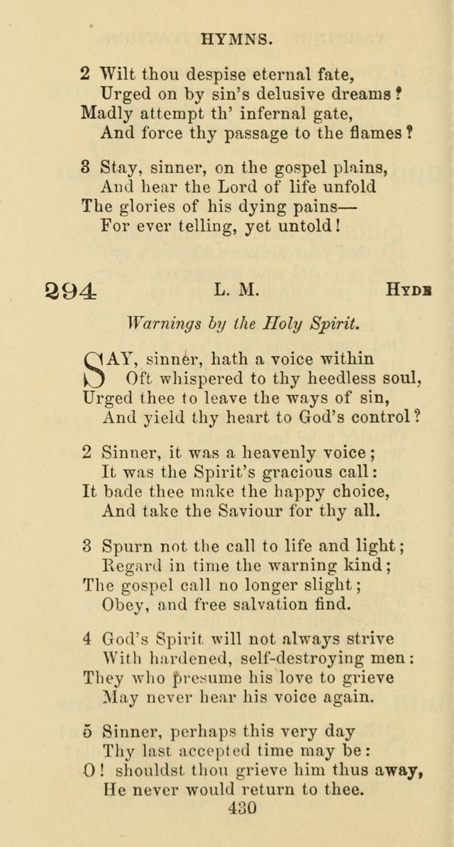 Psalms and Hymns: adapted to social, private and public worship in the Cumberland Presbyterian Chruch page 430