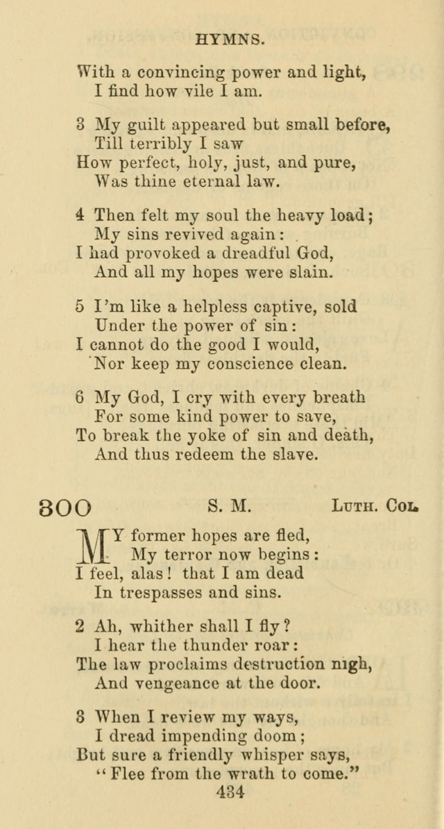 Psalms and Hymns: adapted to social, private and public worship in the Cumberland Presbyterian Chruch page 434