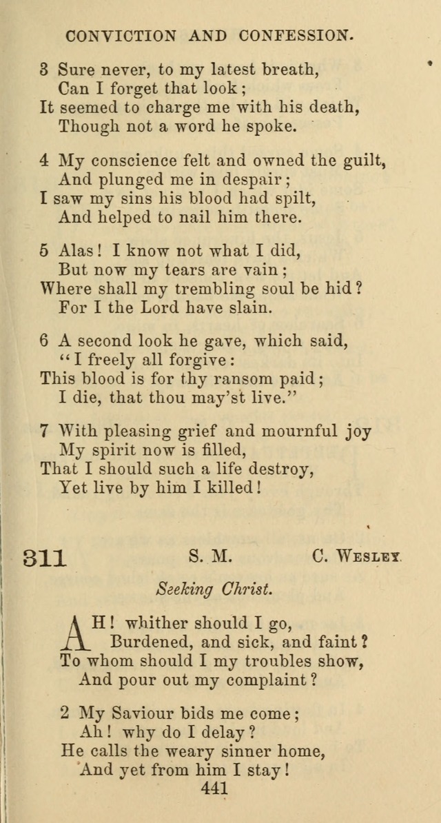 Psalms and Hymns: adapted to social, private and public worship in the Cumberland Presbyterian Chruch page 441