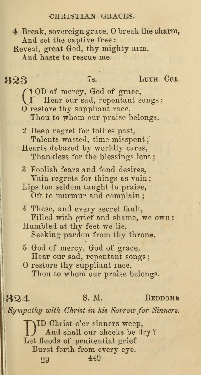 Psalms and Hymns: adapted to social, private and public worship in the Cumberland Presbyterian Chruch page 449