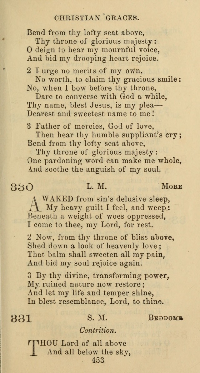 Psalms and Hymns: adapted to social, private and public worship in the Cumberland Presbyterian Chruch page 453