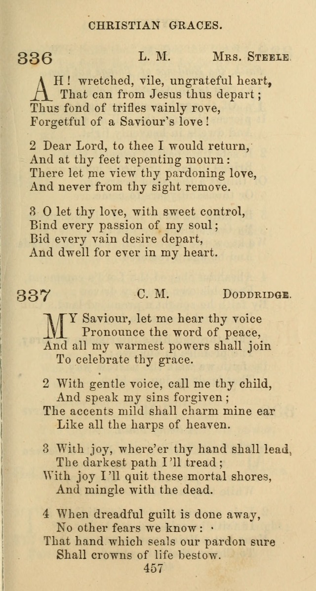 Psalms and Hymns: adapted to social, private and public worship in the Cumberland Presbyterian Chruch page 457