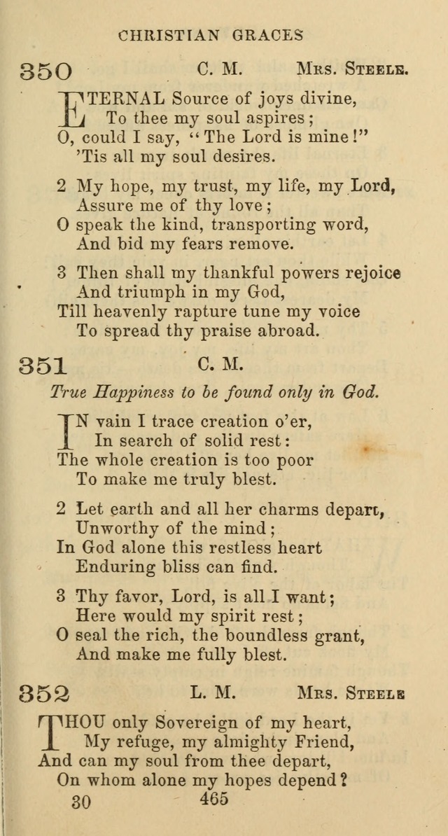 Psalms and Hymns: adapted to social, private and public worship in the Cumberland Presbyterian Chruch page 465