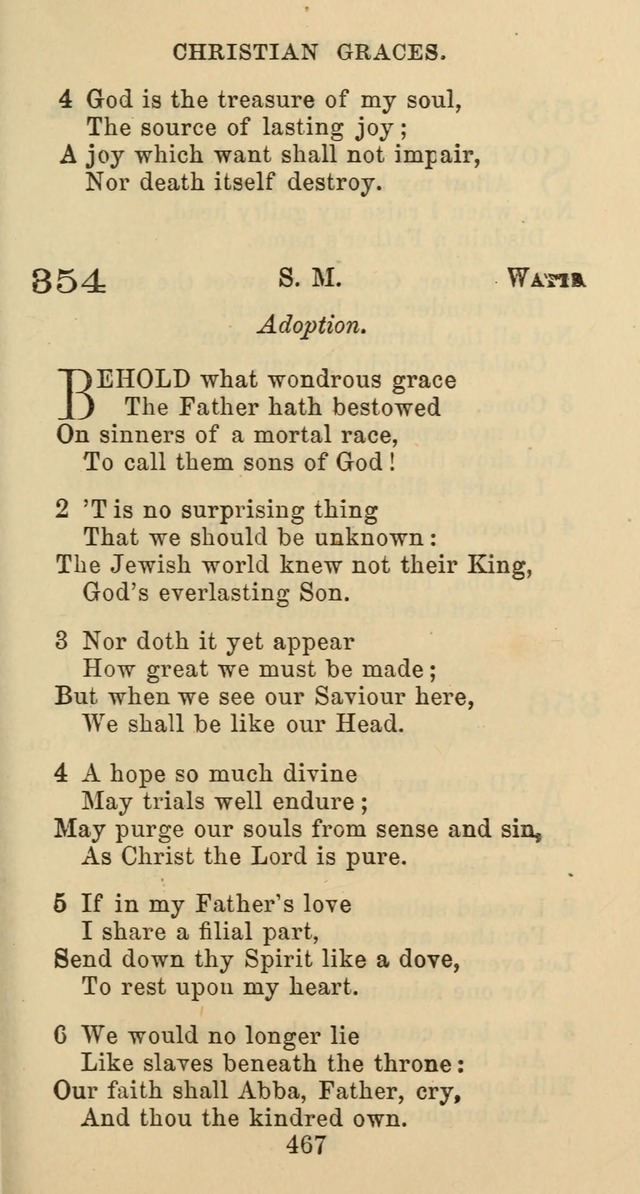 Psalms and Hymns: adapted to social, private and public worship in the Cumberland Presbyterian Chruch page 467