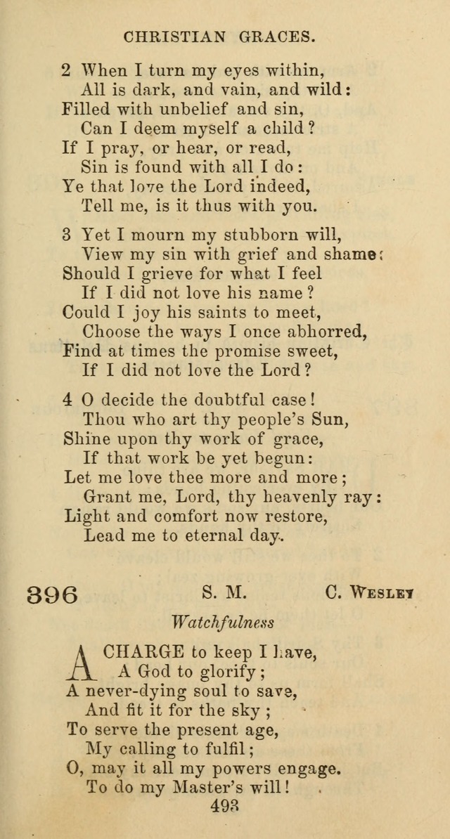 Psalms and Hymns: adapted to social, private and public worship in the Cumberland Presbyterian Chruch page 493