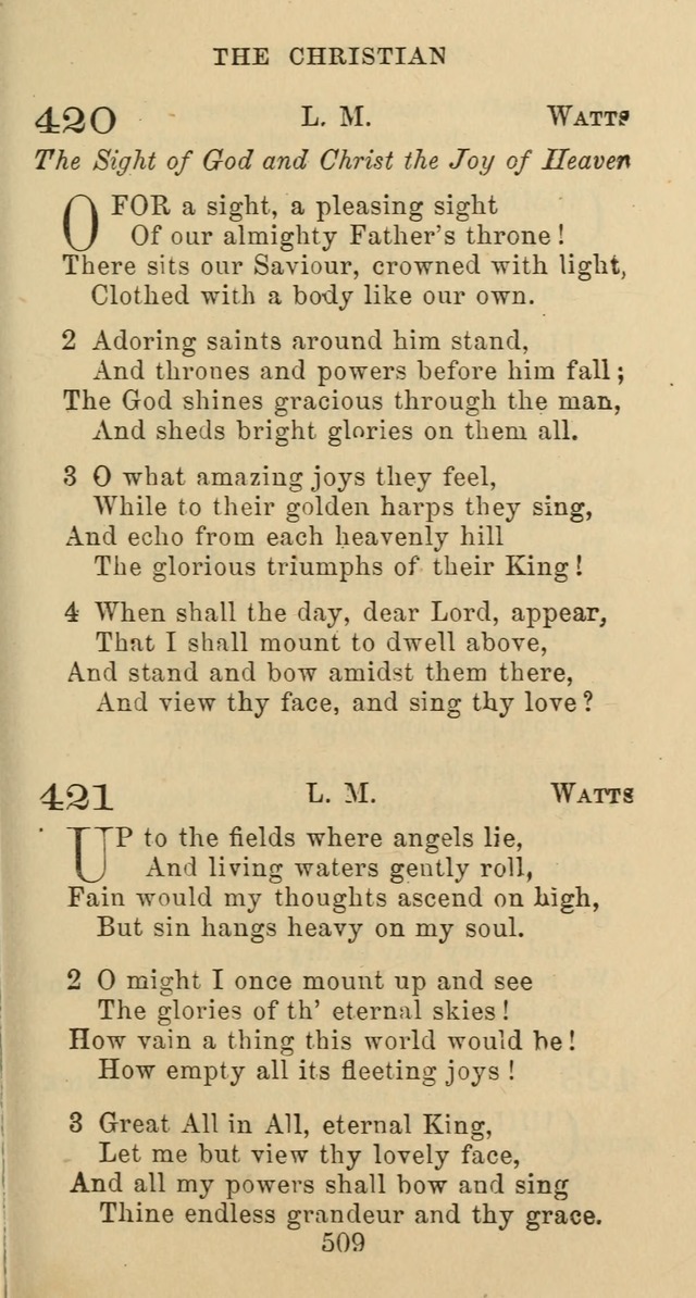 Psalms and Hymns: adapted to social, private and public worship in the Cumberland Presbyterian Chruch page 509