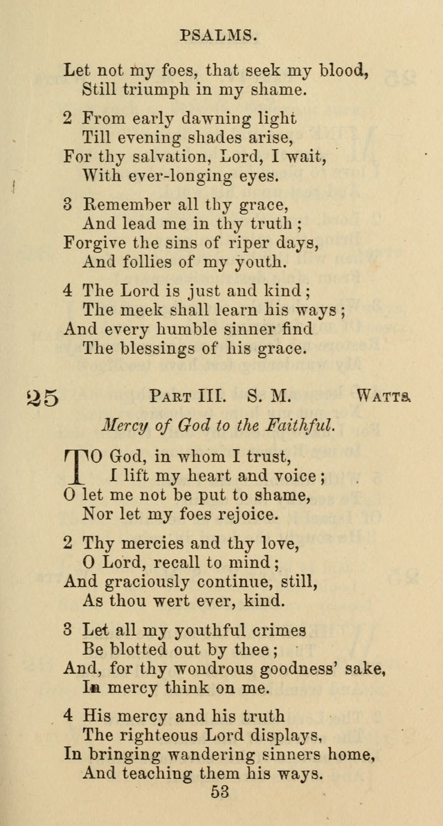 Psalms and Hymns: adapted to social, private and public worship in the Cumberland Presbyterian Chruch page 53