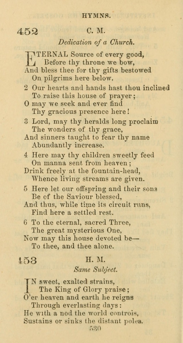 Psalms and Hymns: adapted to social, private and public worship in the Cumberland Presbyterian Chruch page 530