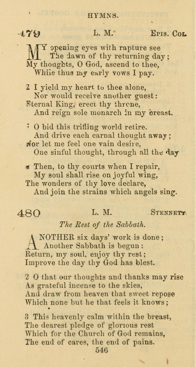 Psalms and Hymns: adapted to social, private and public worship in the Cumberland Presbyterian Chruch page 546