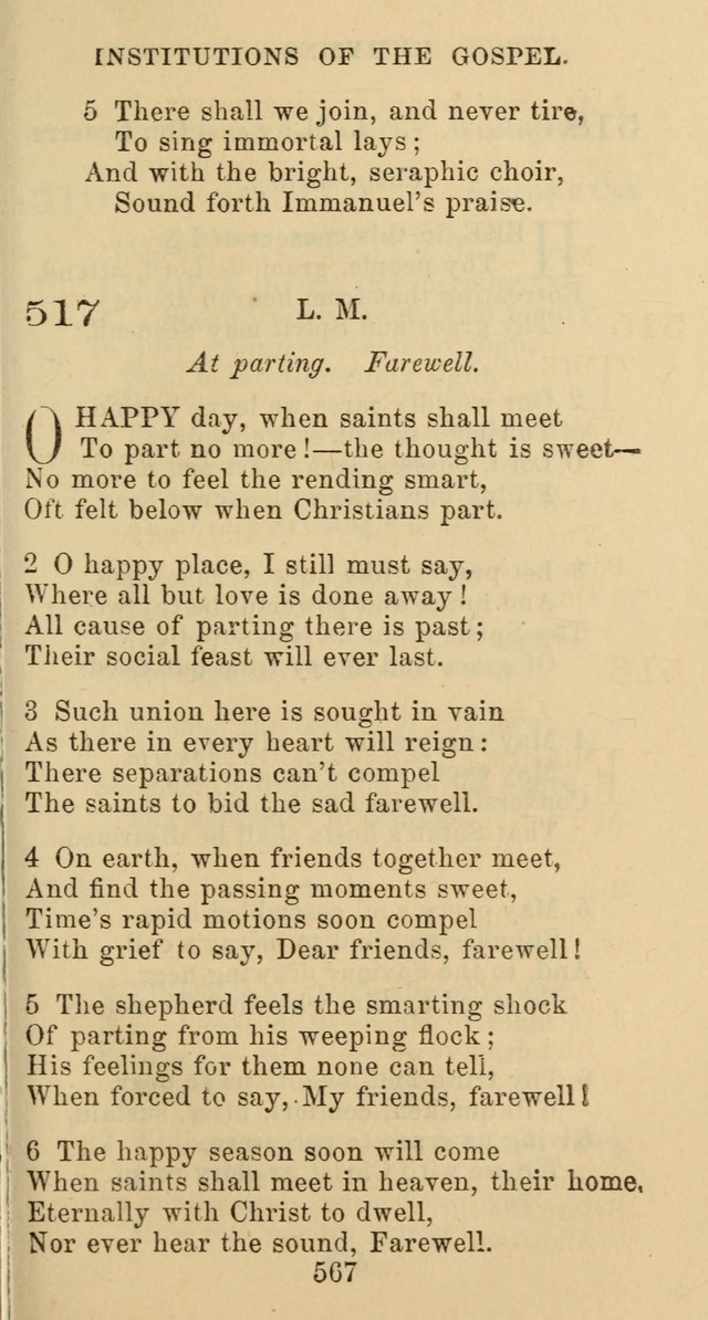 Psalms and Hymns: adapted to social, private and public worship in the Cumberland Presbyterian Chruch page 567