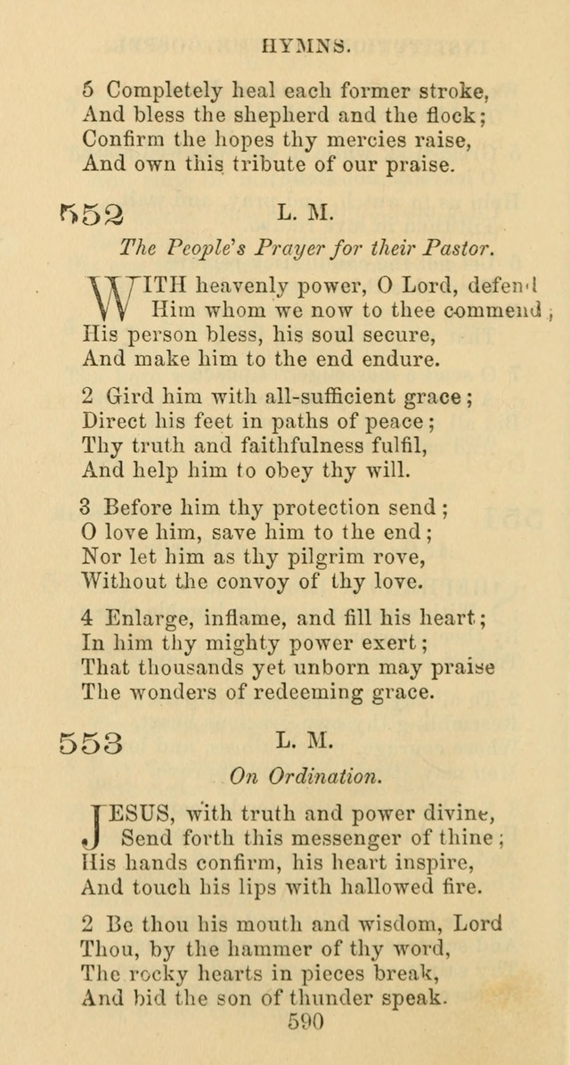 Psalms and Hymns: adapted to social, private and public worship in the Cumberland Presbyterian Chruch page 590