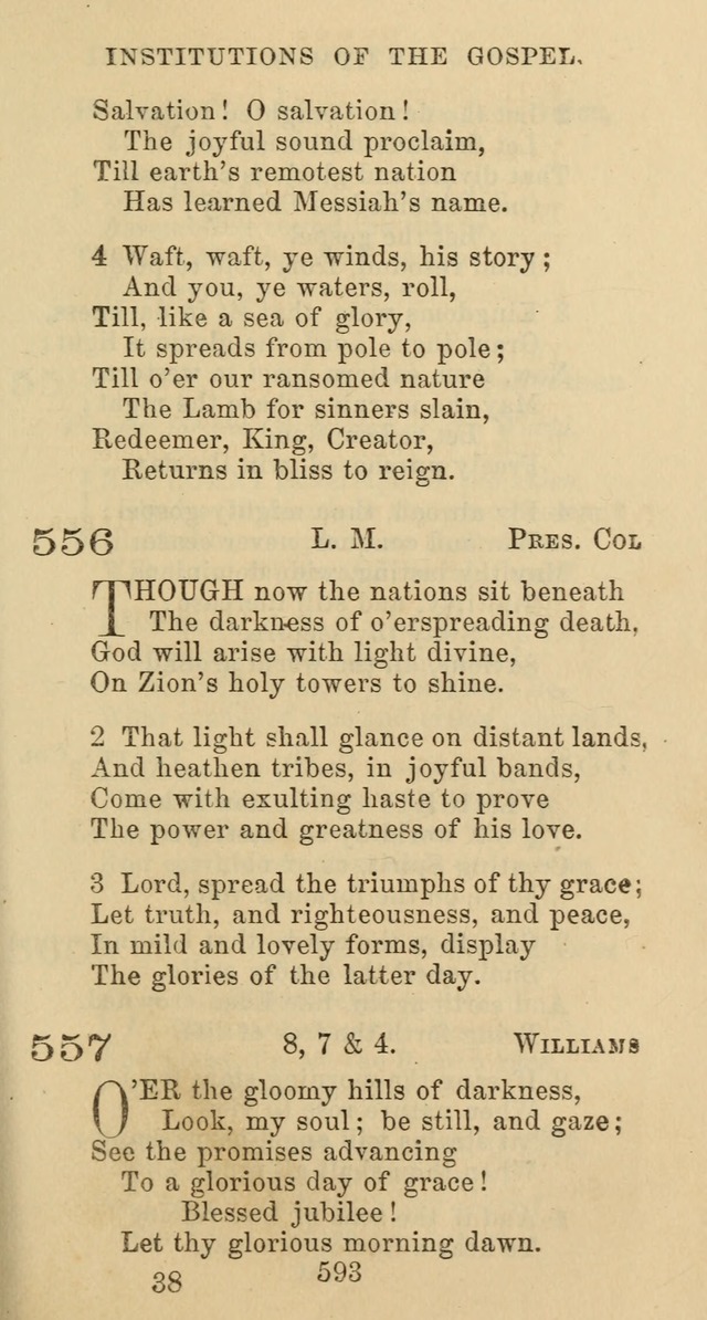 Psalms and Hymns: adapted to social, private and public worship in the Cumberland Presbyterian Chruch page 593