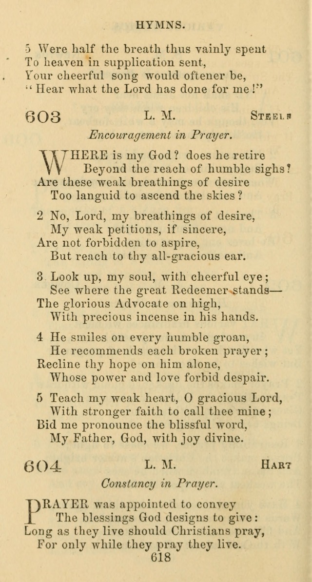 Psalms and Hymns: adapted to social, private and public worship in the Cumberland Presbyterian Chruch page 618