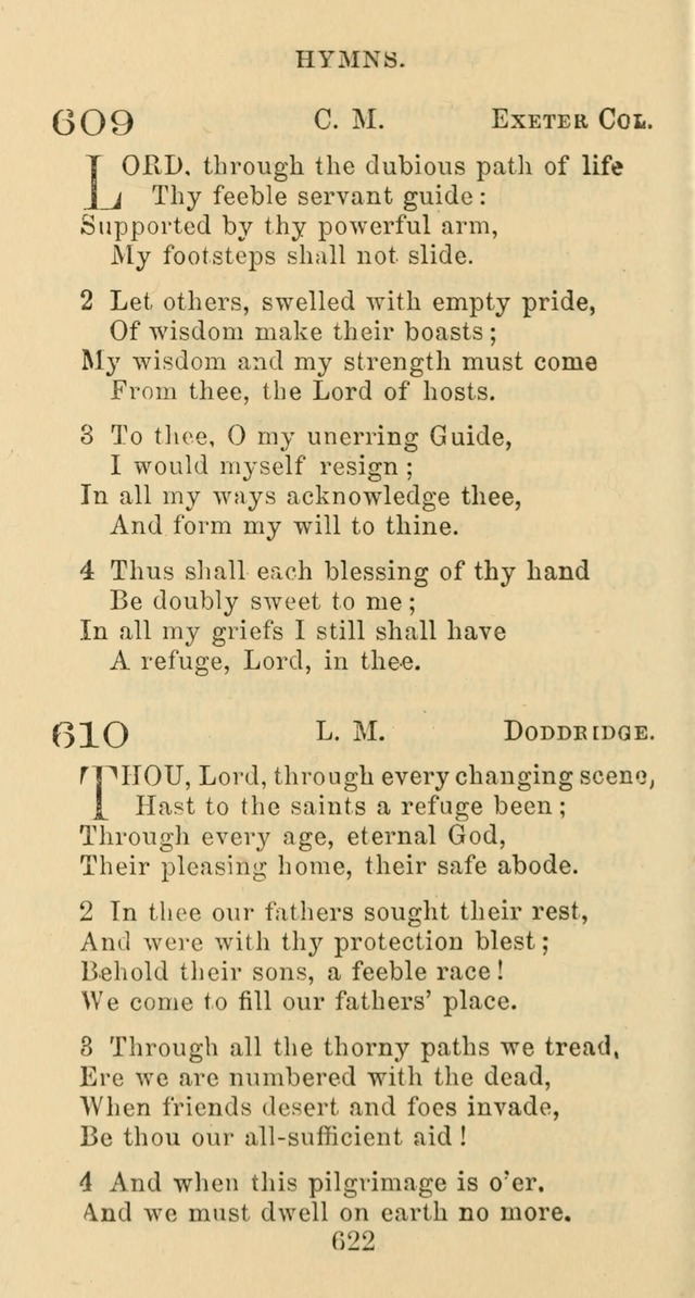 Psalms and Hymns: adapted to social, private and public worship in the Cumberland Presbyterian Chruch page 622