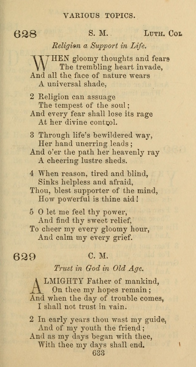 Psalms and Hymns: adapted to social, private and public worship in the Cumberland Presbyterian Chruch page 633