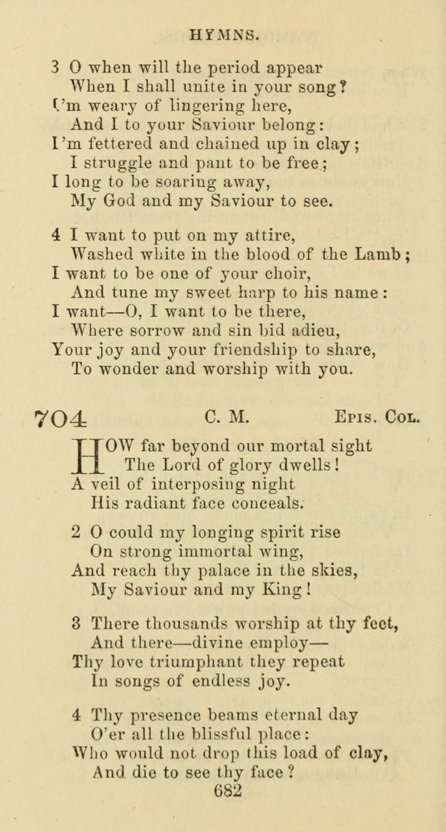 Psalms and Hymns: adapted to social, private and public worship in the Cumberland Presbyterian Chruch page 682