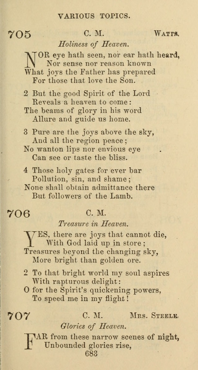 Psalms and Hymns: adapted to social, private and public worship in the Cumberland Presbyterian Chruch page 683