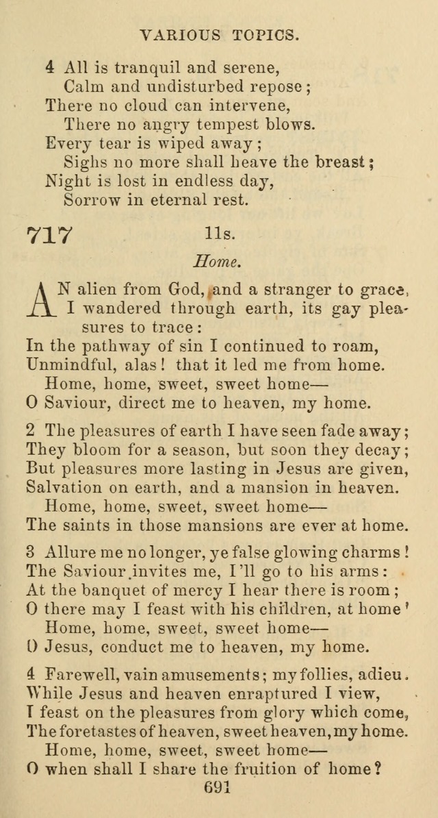 Psalms and Hymns: adapted to social, private and public worship in the Cumberland Presbyterian Chruch page 691