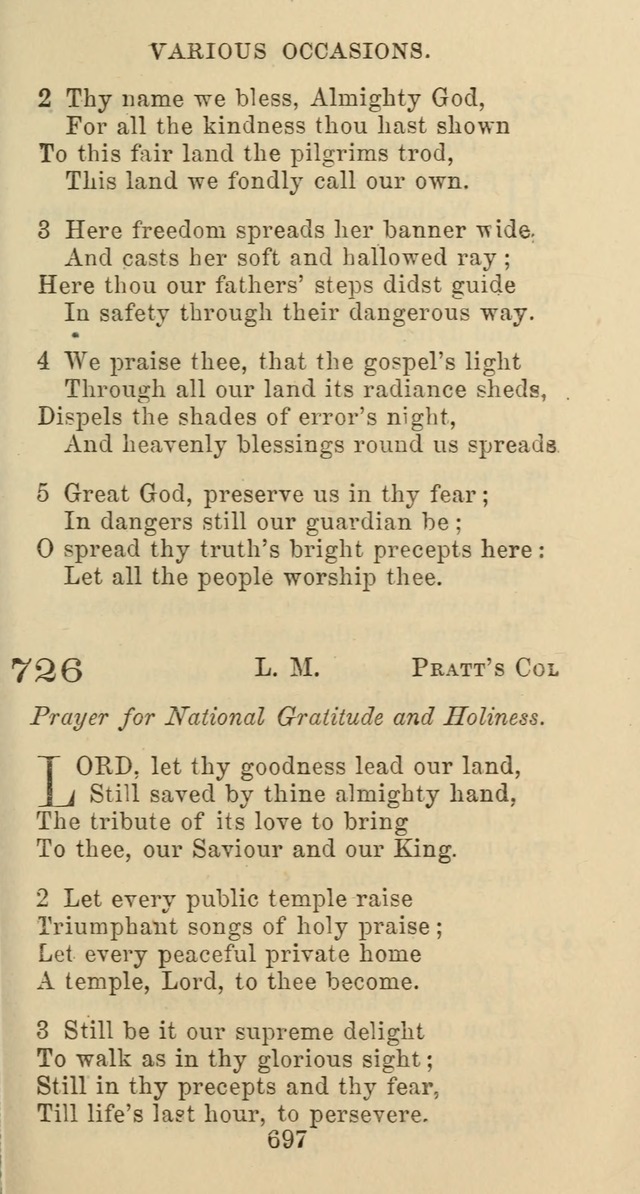 Psalms and Hymns: adapted to social, private and public worship in the Cumberland Presbyterian Chruch page 697