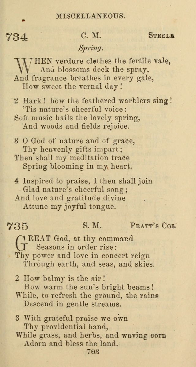 Psalms and Hymns: adapted to social, private and public worship in the Cumberland Presbyterian Chruch page 703