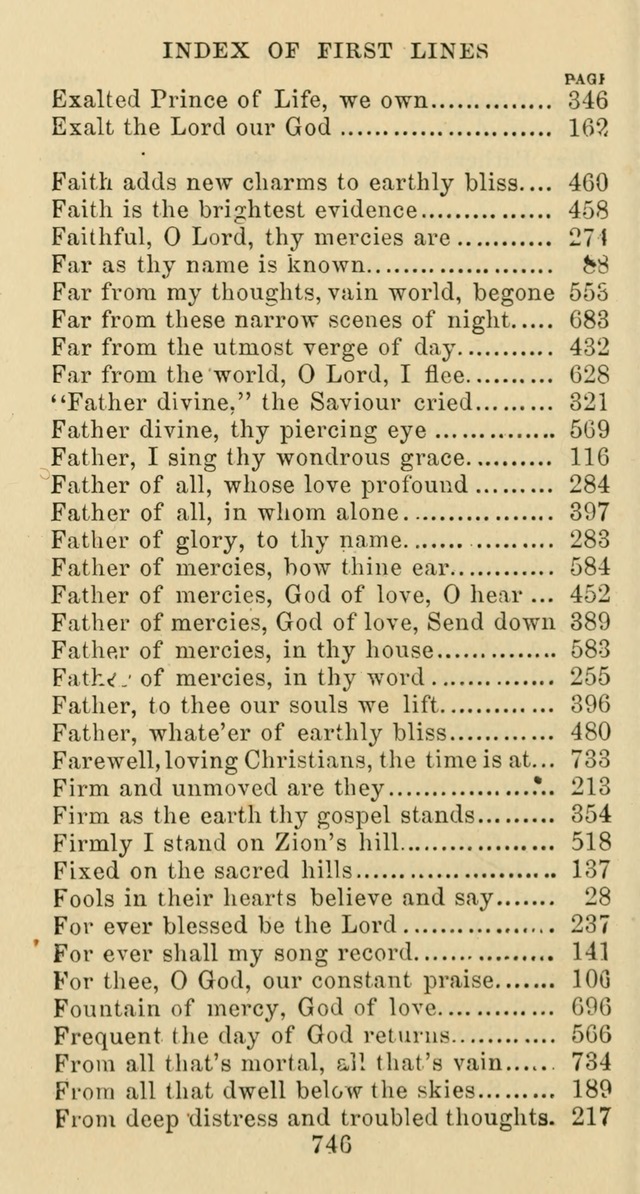 Psalms and Hymns: adapted to social, private and public worship in the Cumberland Presbyterian Chruch page 746