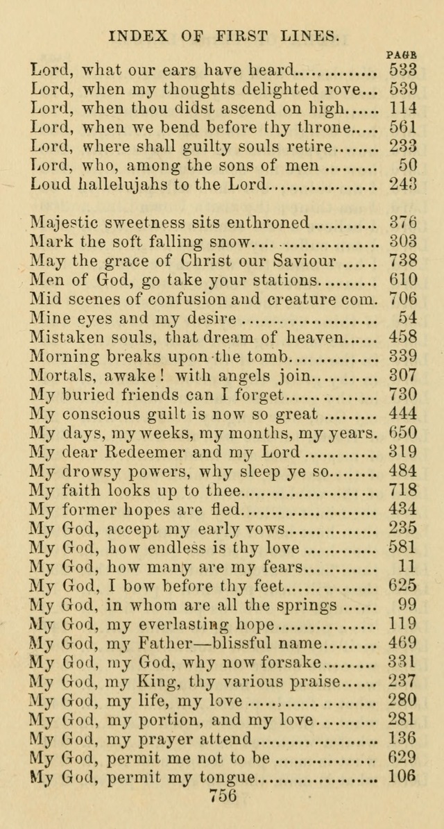 Psalms and Hymns: adapted to social, private and public worship in the Cumberland Presbyterian Chruch page 756