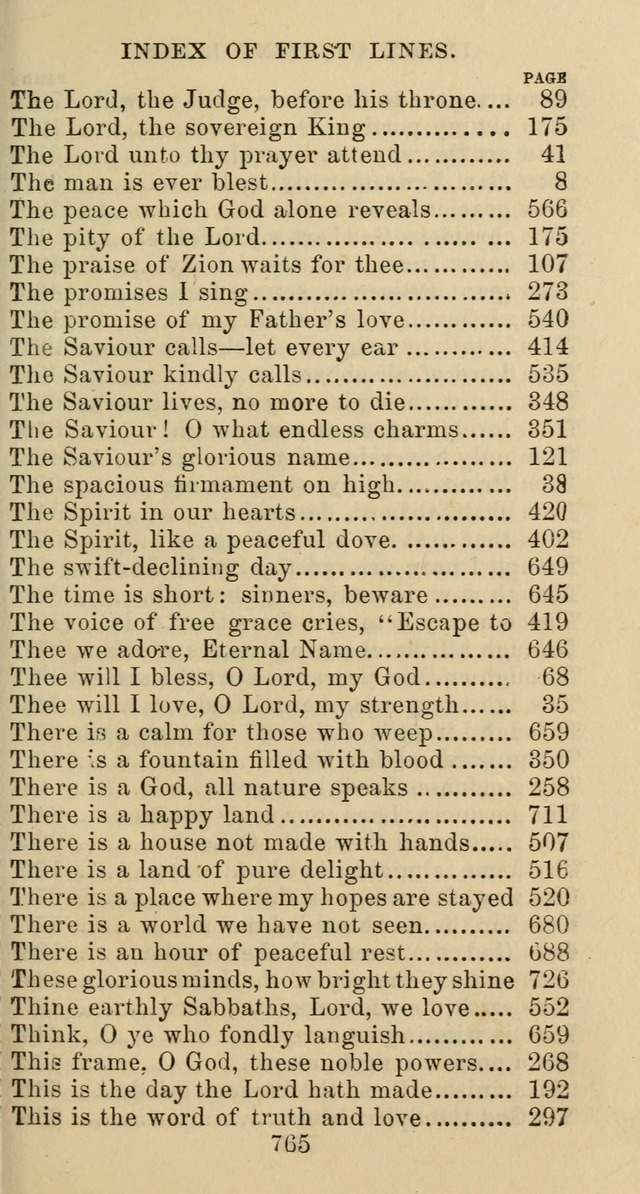 Psalms and Hymns: adapted to social, private and public worship in the Cumberland Presbyterian Chruch page 765