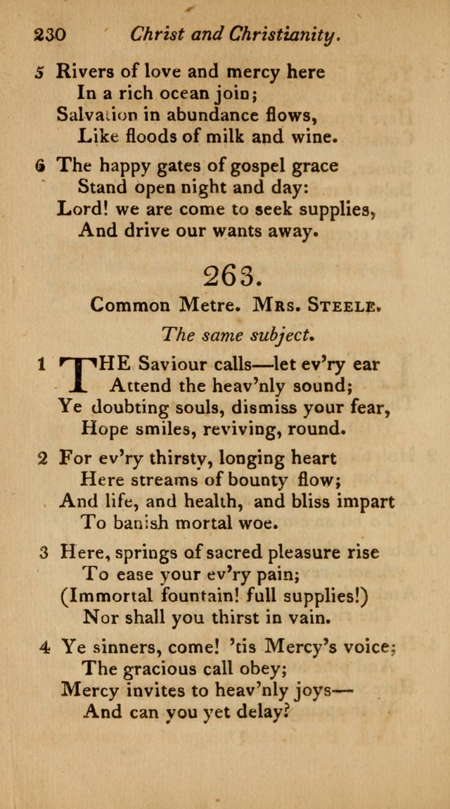 The Philadelphia Hymn Book; or, a selection of sacred poetry, consisting of psalms and hymns from Watts...and others, adapted to public and private devotion page 263