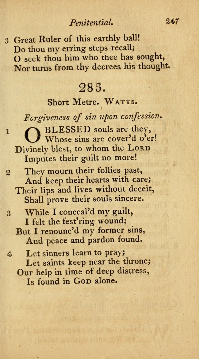 The Philadelphia Hymn Book; or, a selection of sacred poetry, consisting of psalms and hymns from Watts...and others, adapted to public and private devotion page 280