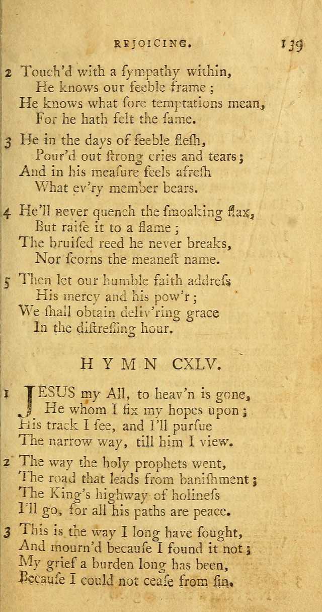 A Pocket hymn book, designed as a constant companion for the pious: collected from various authors page 146