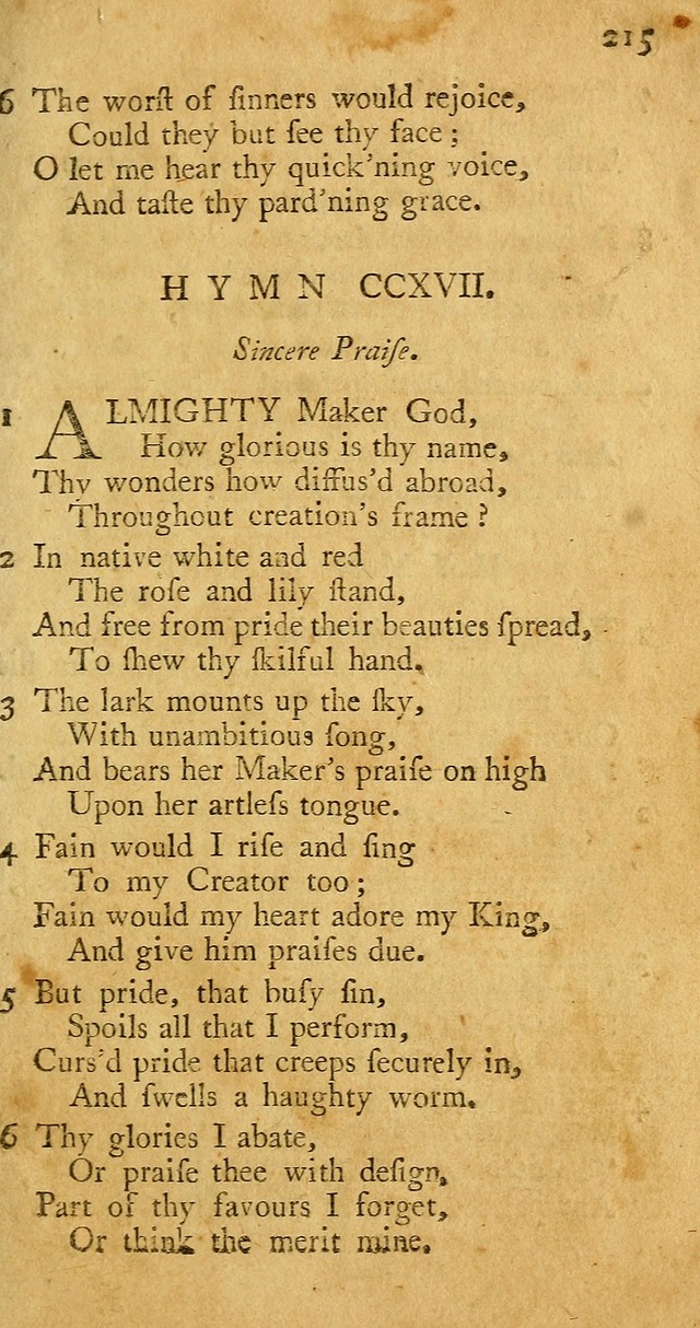 A Pocket hymn book, designed as a constant companion for the pious: collected from various authors page 222